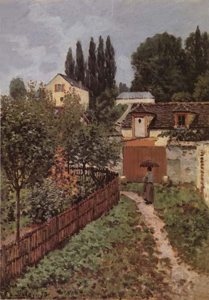 Alfred Sisley Garden Path in Louveciennes